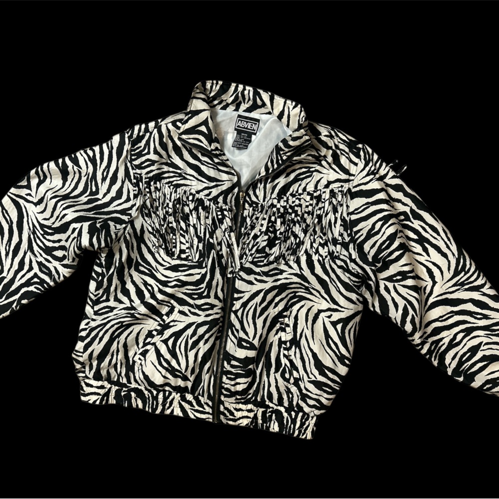 Vintage Zebra Print jumper suit Women's  A-3